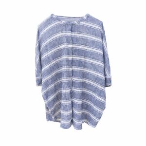 We The Free Free People One of the Boys Tunic Oversized Striped Button Top Boho